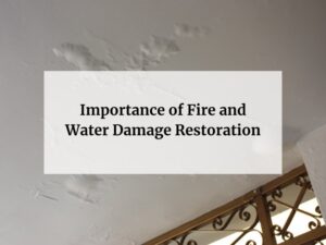 Importance of Fire and Water Damage Restoration
