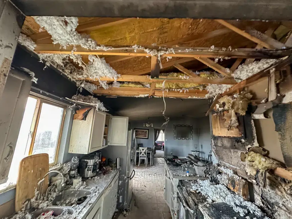 Commercial fire damage