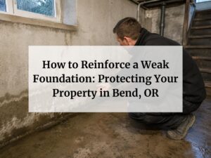 How to Reinforce a Weak Foundation: Protecting Your Property in Bend, OR