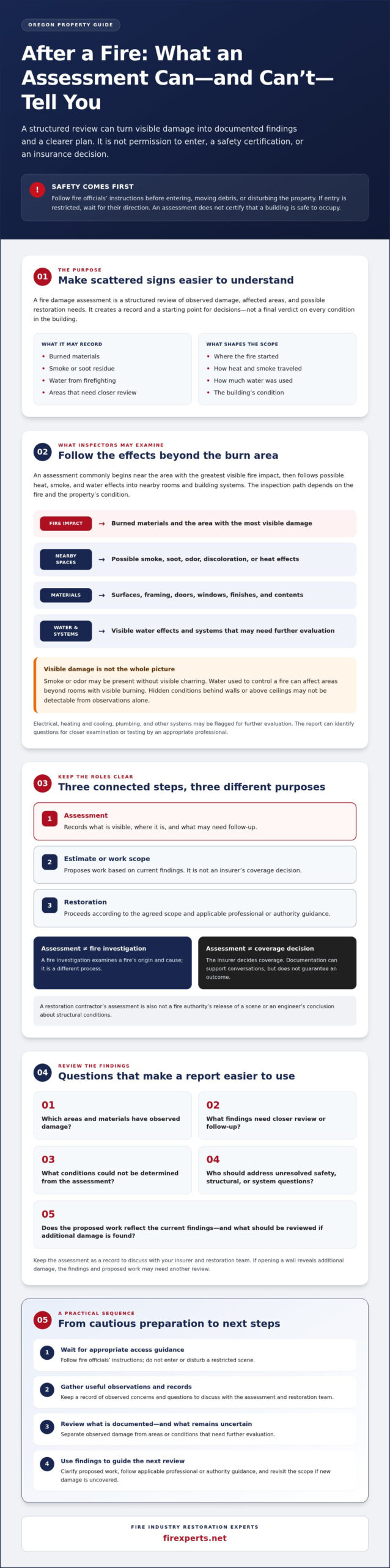 Fire Damage Assessment in Oregon: What Inspectors Check